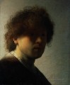 Selbst Porträt in einem frühen Alter 1628 Rembrandt